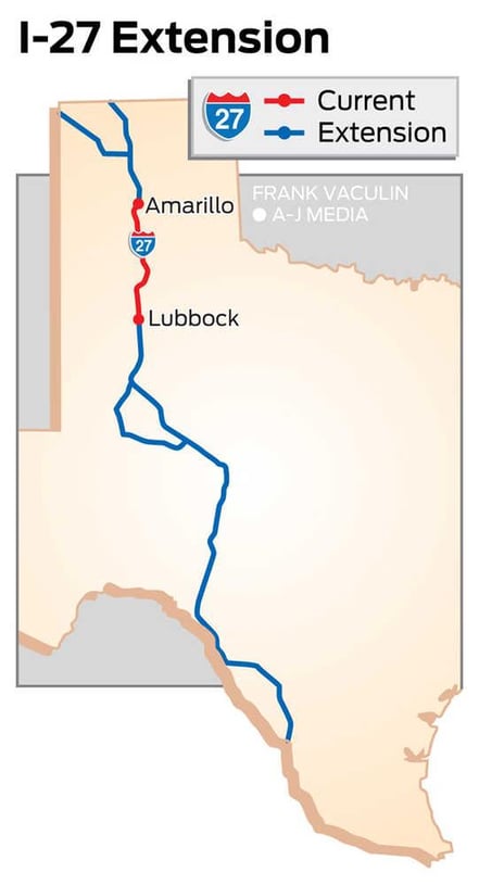 Hot shot trucking I-27 extension